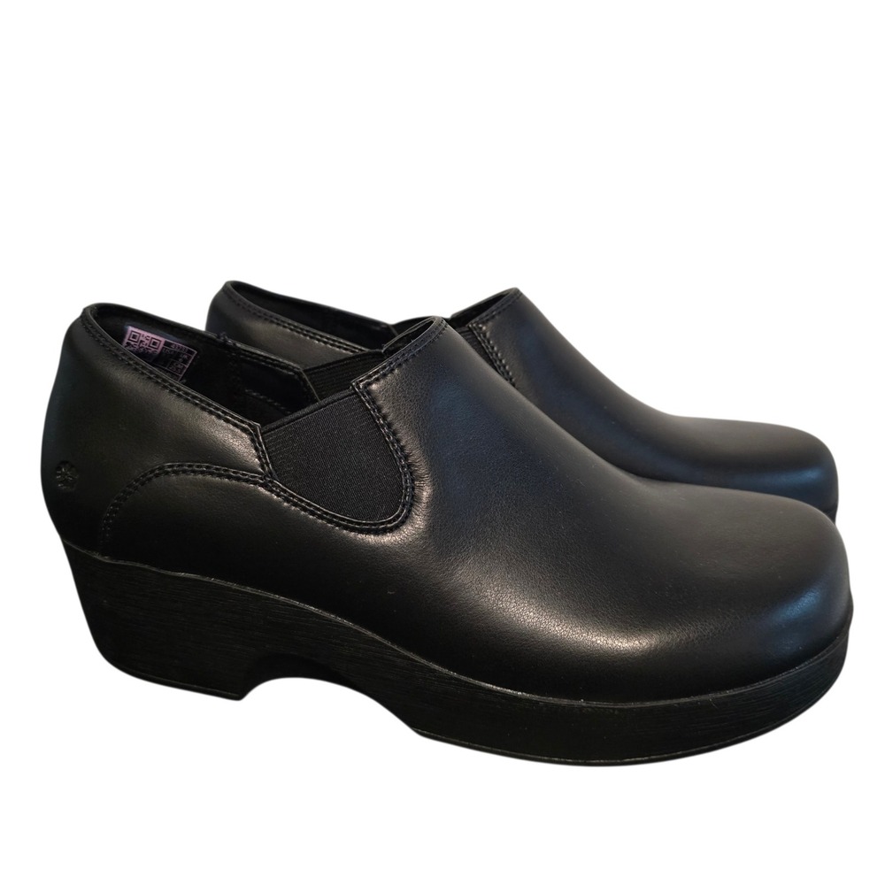 Shoes For Crews Lila Black Slip On Clogs Work Shoes 43233 Womens 8.5 Slip Resist